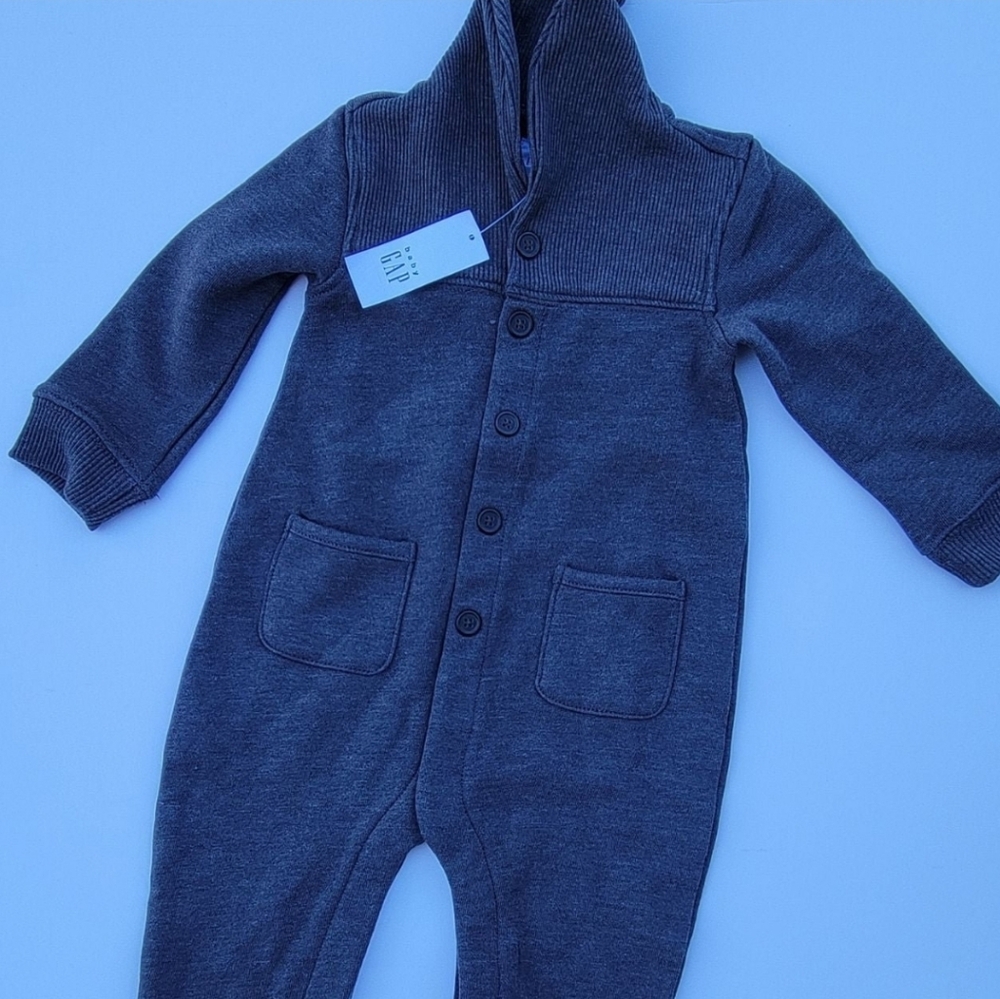 Baby Gap One-Piece Gray or Soft Sweater Knit Long